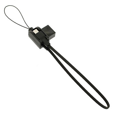 Deff Micro USB Data Transmission/Charging USB Strap Cable for Smartphone (Black)