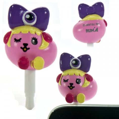 Mameshiba x Kyary Pamyu Pamyu Kyappy Mascot Earphone Jack Accessory (Purple)