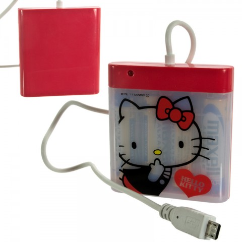 Sanrio Hello Kitty microUSB Battery Charger (White)