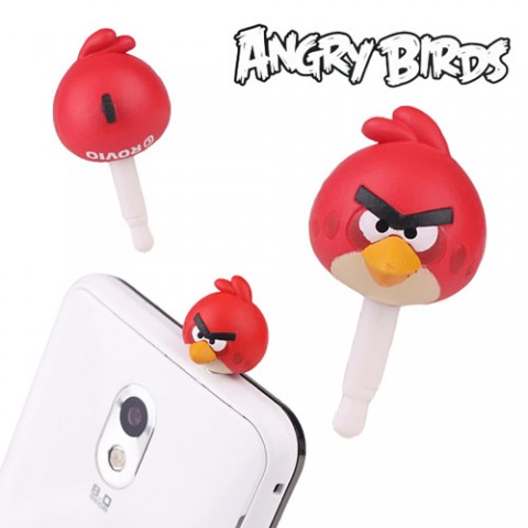 Angry Bird Earphone Jack Accessory (Red Bird)
