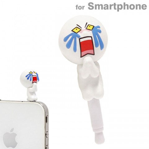 LINE Characters Earphone Jack Accessory (Moon/Depressed)