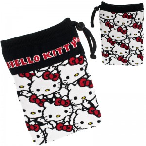 Sanrio Characters Multi-Utility Smartphone Pouch - L Size Hello Kitty Multiple [Tas Serut]