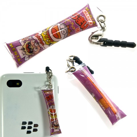 Nostalgic Showa Collection Earphone Jack Accessory (Umaibo Mentaiko)