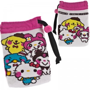 Kantong rajutan multi fungsi Sanrio Yurukawa - Karakter Sanrio [Sarung HP]