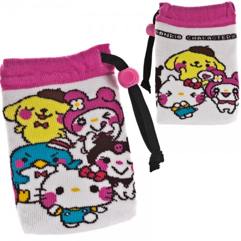 Kantong rajutan multi fungsi Sanrio Yurukawa - Karakter Sanrio [Sarung HP]