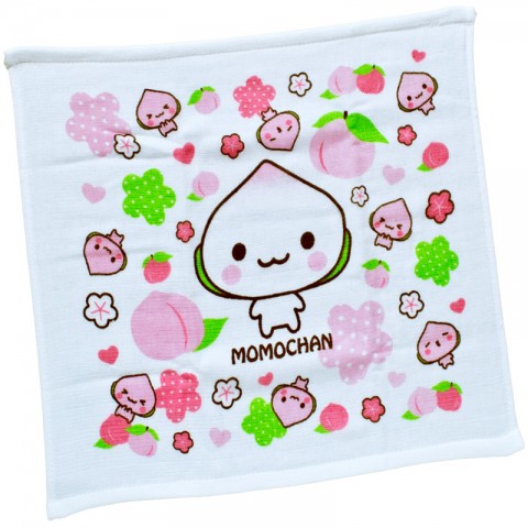 Japanese Kawaii Character Gauze Hand Towel - Momo Chan [Handuk]