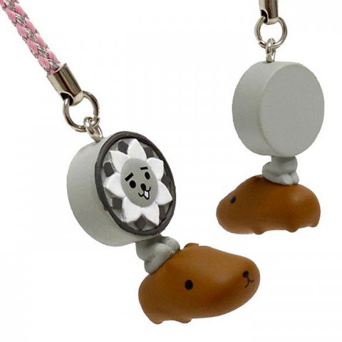 Netsuke Meets Kapibarasan Collaboration Phone Strap