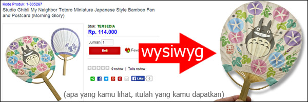 Apa yang kamu lihat, itulah yang kamu dapatkan