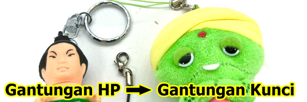 Gantungan HP menjadi Gantungan Kunci? Bisa kok!