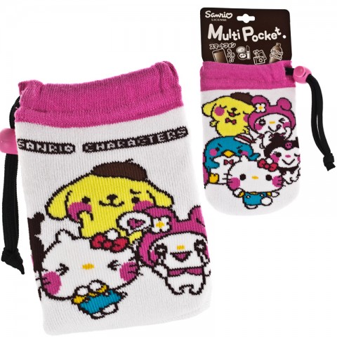 Kantong rajutan multi fungsi Sanrio Yurukawa - Karakter Sanrio [Sarung HP]