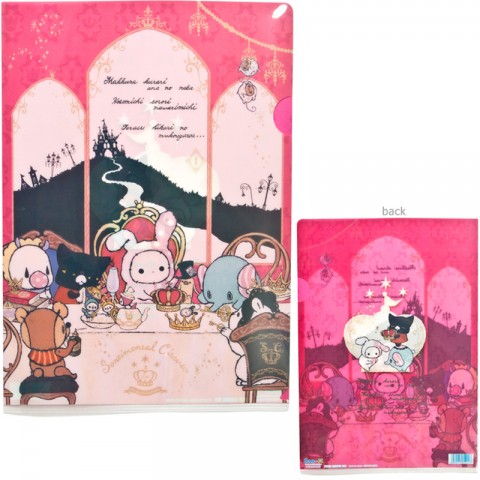 San-X Sentimental Circus A4 Size Clear Folder - Secret Key and Play King Friends [stationery]
