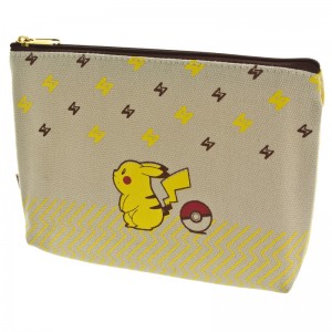 Pokemon Pocket Monsters Multi-Purpose Cotton Zip Pouch Pikachu [Dompet]