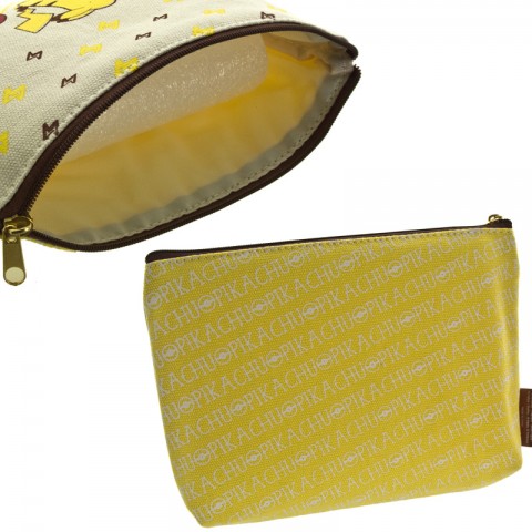 Pokemon Pocket Monsters Multi-Purpose Cotton Zip Pouch Pikachu [Dompet]