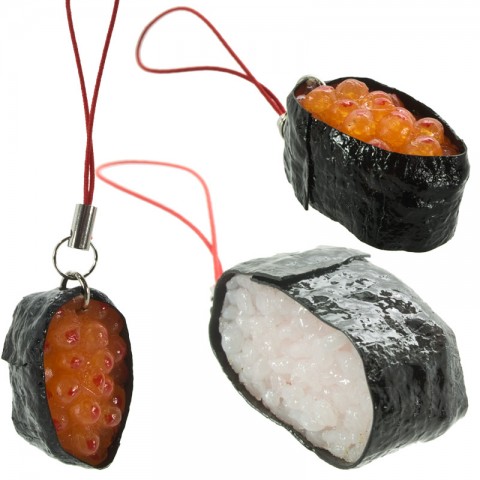 Gantungan HP Replika Makanan Jepang - Sushi Telur Salmon