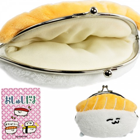 Dompet Koin Boneka Oshushidayo - Sushi Salmon