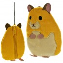 Earth Wind Series Soft and Downy Stuffed Chain Type Petit Pouch - Hamster Gold [Dompet Koin]