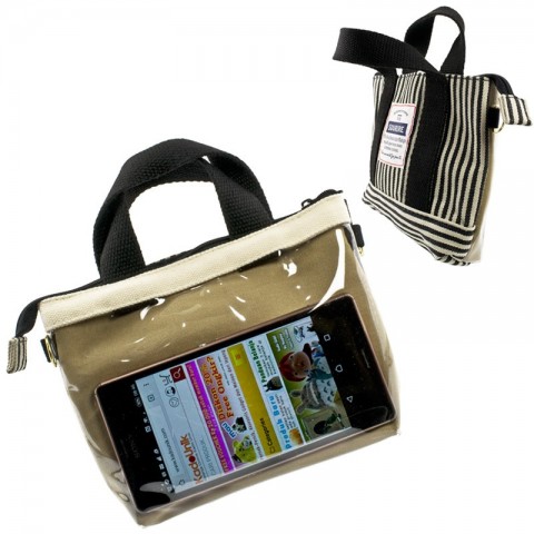 Tas HP Selempang &Smart Plus Mini Tote - Hickory Stripes