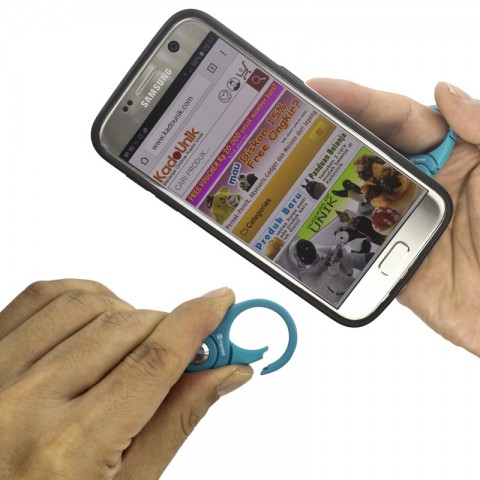 Hand Linker Putto Mobile Neck Strap with Carabiner - Sky Blue