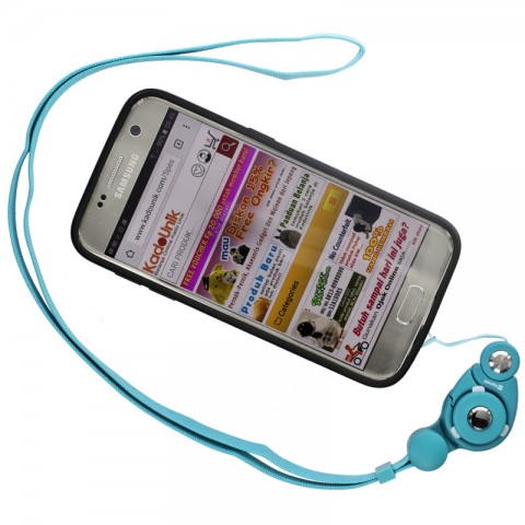 Hand Linker Putto Mobile Neck Strap with Carabiner - Sky Blue