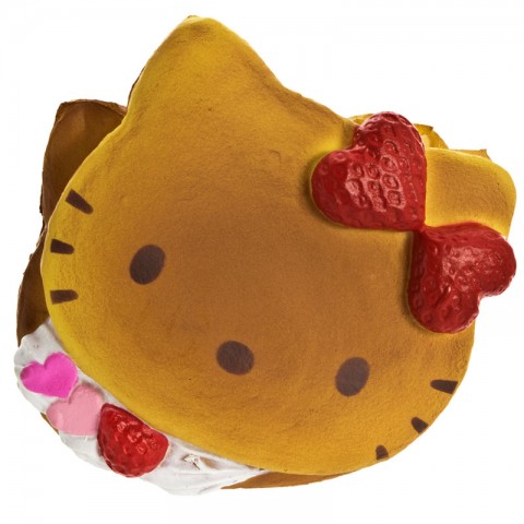 Gantungan Kunci Hello Kitty Squishy seri Lovely Sweets - Pancake Krim