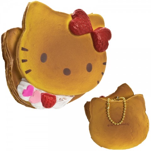 Gantungan Kunci Hello Kitty Squishy seri Lovely Sweets - Pancake Krim