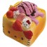 Gantungan Kunci Hello Kitty Squishy seri Lovely Sweets - Brick Toast Stroberi