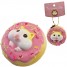 Gantungan Kunci Donut Golden Hamster Squishy seri Sweet Life - Stroberi