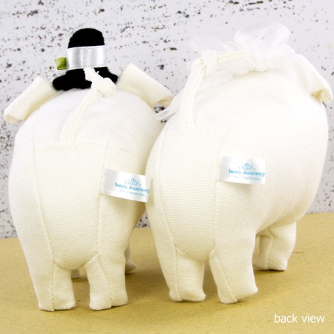 Sepasang Boneka Pengantin Babi Tonton - Small