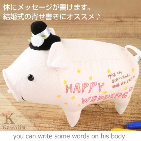 Sepasang Boneka Pengantin Babi Tonton - Small