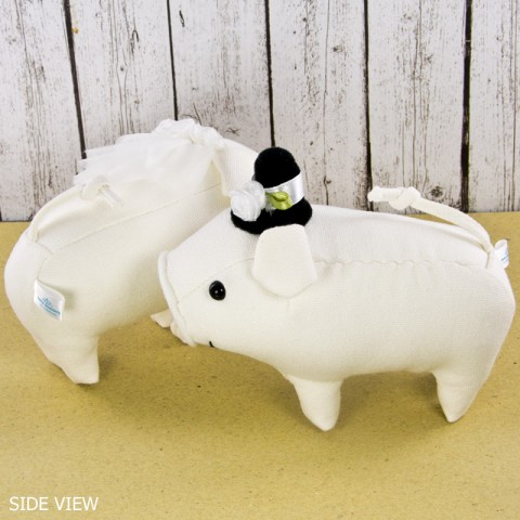 Sepasang Boneka Pengantin Babi Tonton - Small