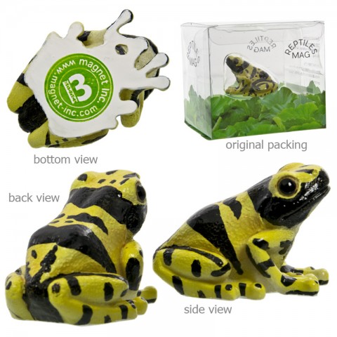 Tempat Paper Clip Katak Magnet - Yellow Banded Poison Dart Frog