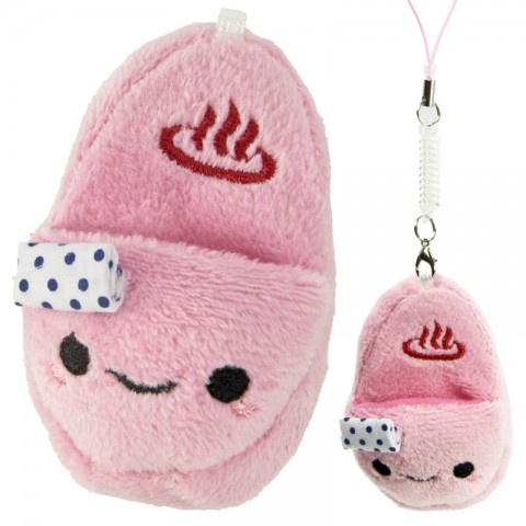 Gantungan HP Boneka Sendal - Onsen Manju Pink