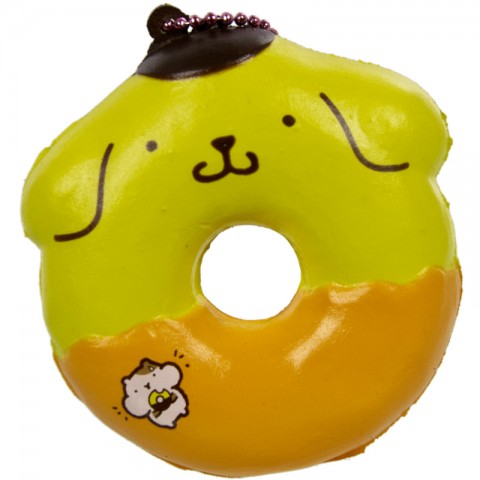 Gantungan Kunci Squishy Pompompurin Donut dengan Plugy - Cinnamon