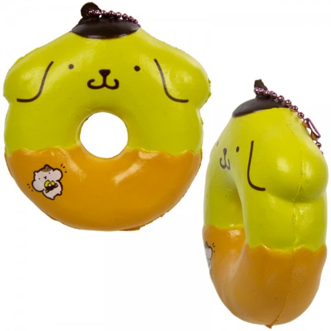 Gantungan Kunci Squishy Pompompurin Donut dengan Plugy - Cinnamon