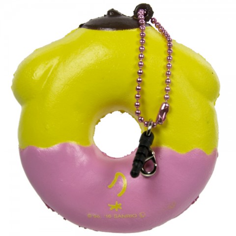 Gantungan Kunci Squishy Pompompurin Donut dengan Plugy - Berry