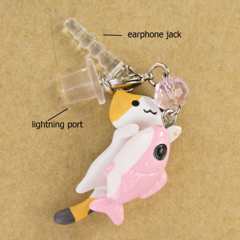 Penutup Port Lightning iPhone Kucing Niconico Nekomura - Mikeneko Ikan