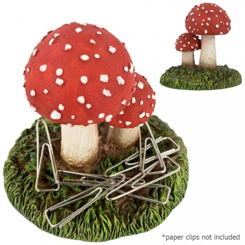 Tempat Paper Clip Magnet bentuk Jamur - Fly Agaric