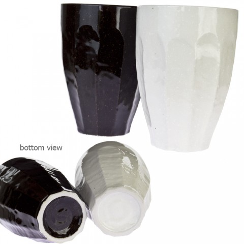 Mug Keramik Hitam Putih Sepasang