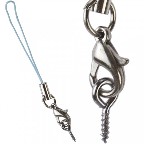 Tali Gantungan HP Biru dengan Pengait plus Cantolan