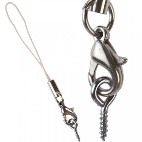 Tali Gantungan HP Pink Muda dengan Pengait plus Cantolan