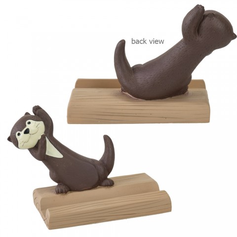 Dudukan HP DECOLE Kawauso Cafe - Berang-berang Coklat