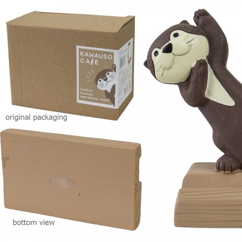 Dudukan HP DECOLE Kawauso Cafe - Berang-berang Coklat