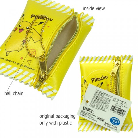 Mini Pouch Flat Pikachu Pokemon Yellow