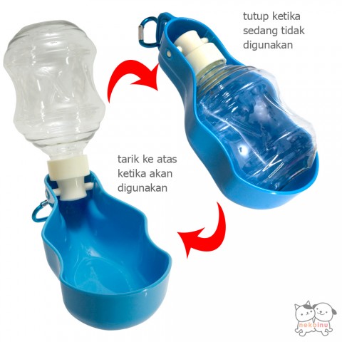 ACIS Botol Minum Portable Anjing Kucing 250 ML - LS162 - Biru