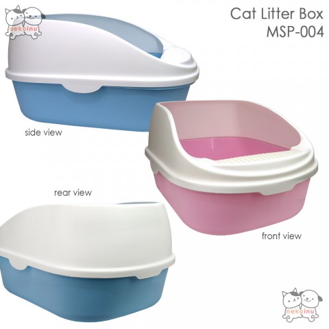Cat Litter Box Tanpa Penutup MSP-004- Pink