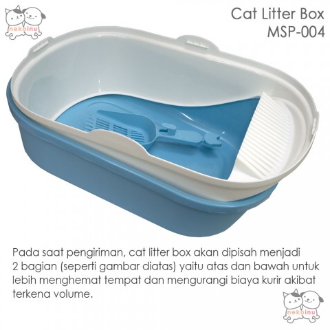 Cat Litter Box Tanpa Penutup MSP-004- Pink