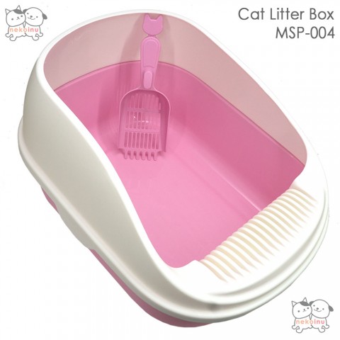 Cat Litter Box Tanpa Penutup MSP-004- Pink