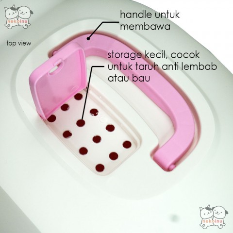 Cat Litter Box Tertutup - Pink
