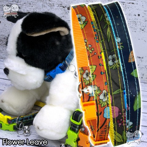 Kalung Anjing AMARTA Flower Leave - Large