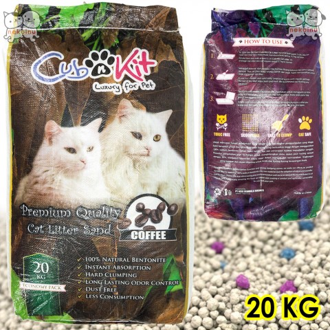 Pasir Kucing CUB N KIT 20 KG - Coffee
